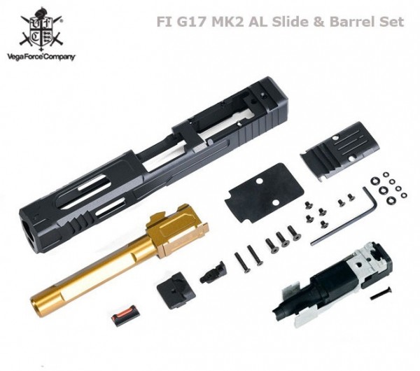 [VFC] FI MK2 G17 알루미늄 RMR 슬라이드 바렐 세트  Umarex / VFC Glock 17 Gen3 GBB 용