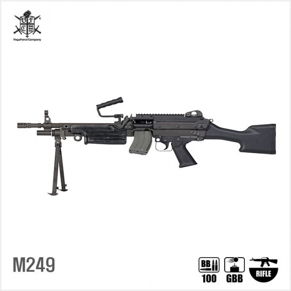 [VFC] M249 GBBR BK 블로우백 가스건 [7월중 입고][예약판매]